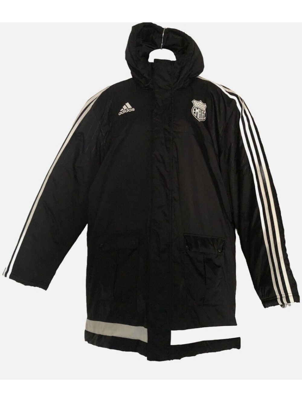 Adidas Men's Black Hooded Puffer Parka Coat Size XL NWOT